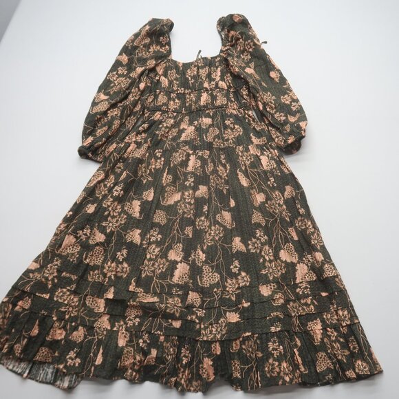 Ulla Johnson Isla Tiered Floral Print Midi Dress Size 2 - Picture 7 of 10